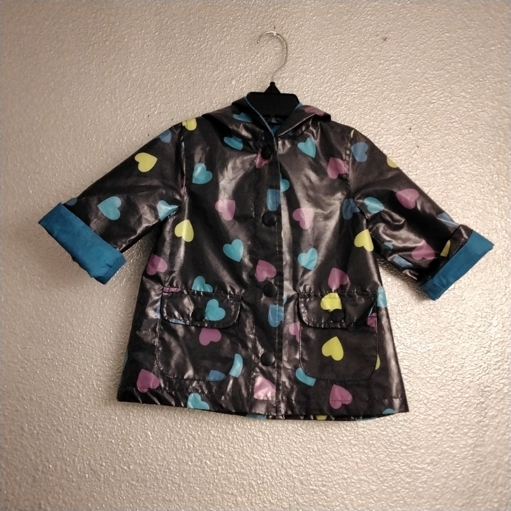 Osh Kosh B'Gosh Girl's Heart Rain Coat   Size 18Mo